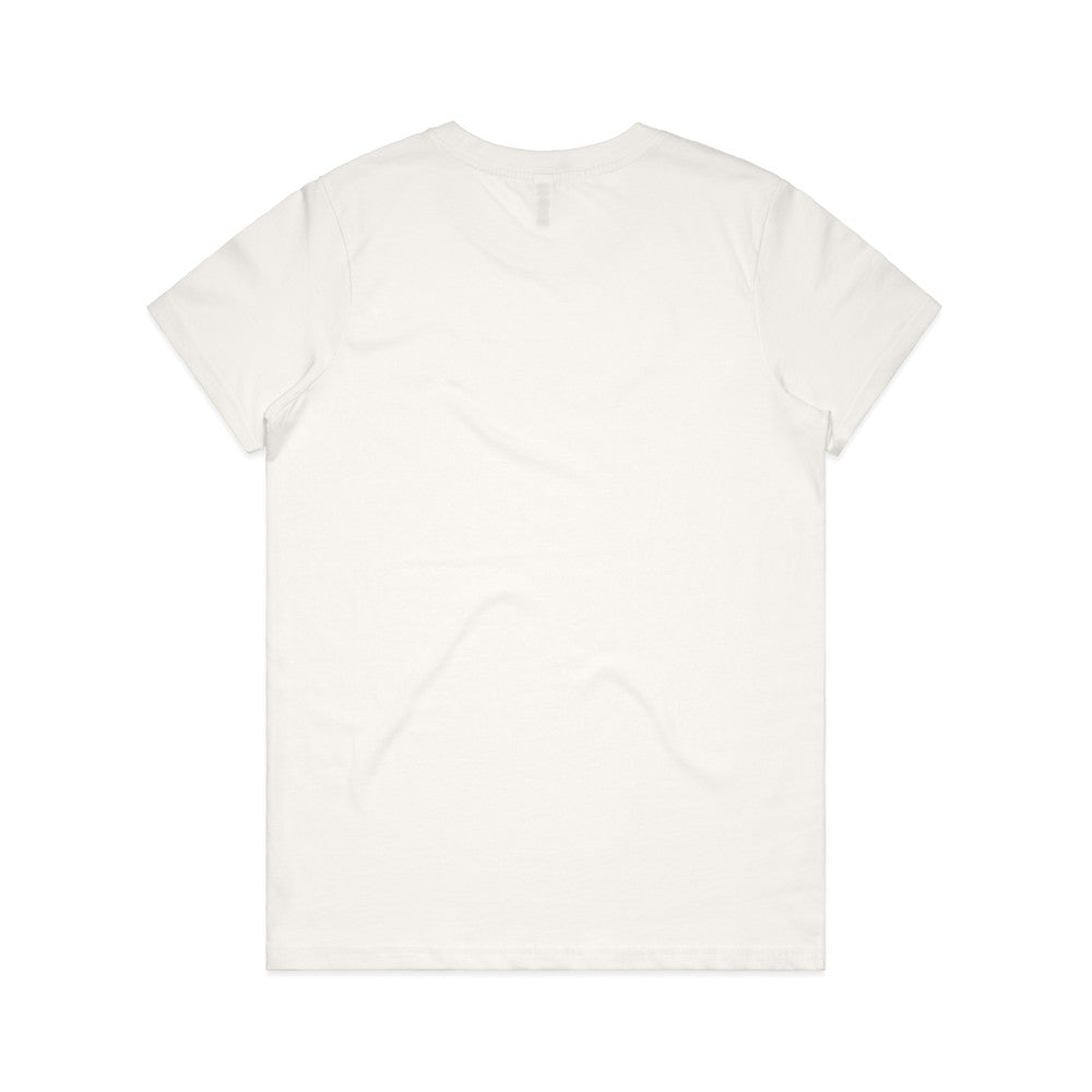 LTN Starry Heart: White Stars - Natural Organic Tee (Womens)