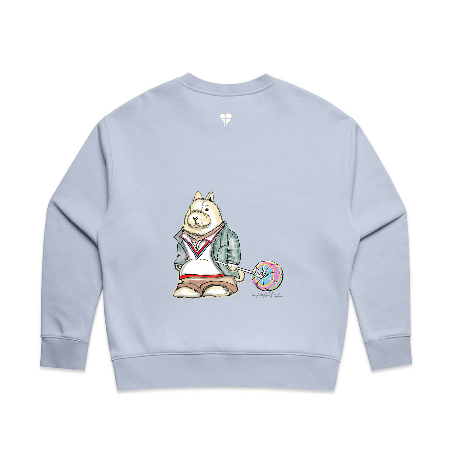 LTN Collection: Rabbit Sweatshirt - Powder Blue (Womens)