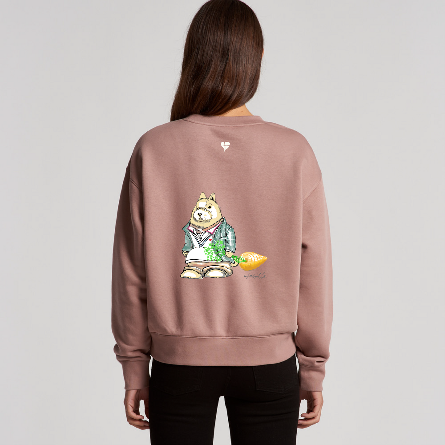 LTN Collection: Rabbit Sweatshirt - Hazy Pink (Womens)