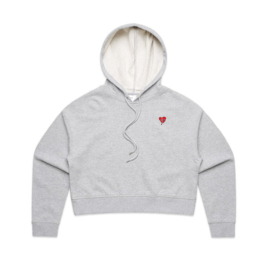 LTN Signature Collection: Premium Crop Hoodie - Grey