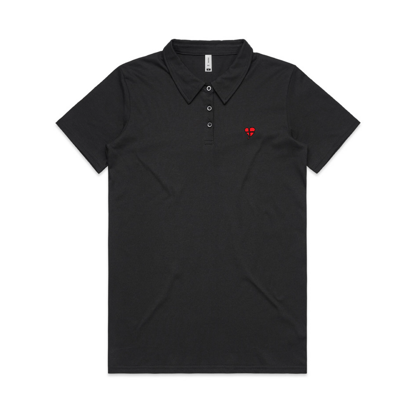 LTN Signature: Womens Polo Tee - Black