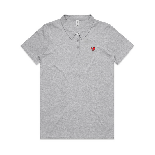 LTN Signature: Womens Polo Tee - Grey