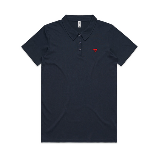 LTN Signature: Womens Polo Tee - Navy