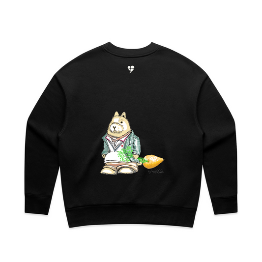 LTN Collection: Rabbit Sweatshirt - Black (Womens)