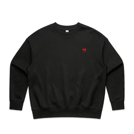 LTN Signature Collection: Heavy Crew Neck Sweatshirt - Black