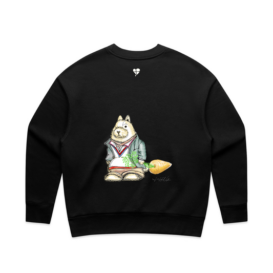 LTN Collection: Rabbit Sweatshirt - Black (Womens)
