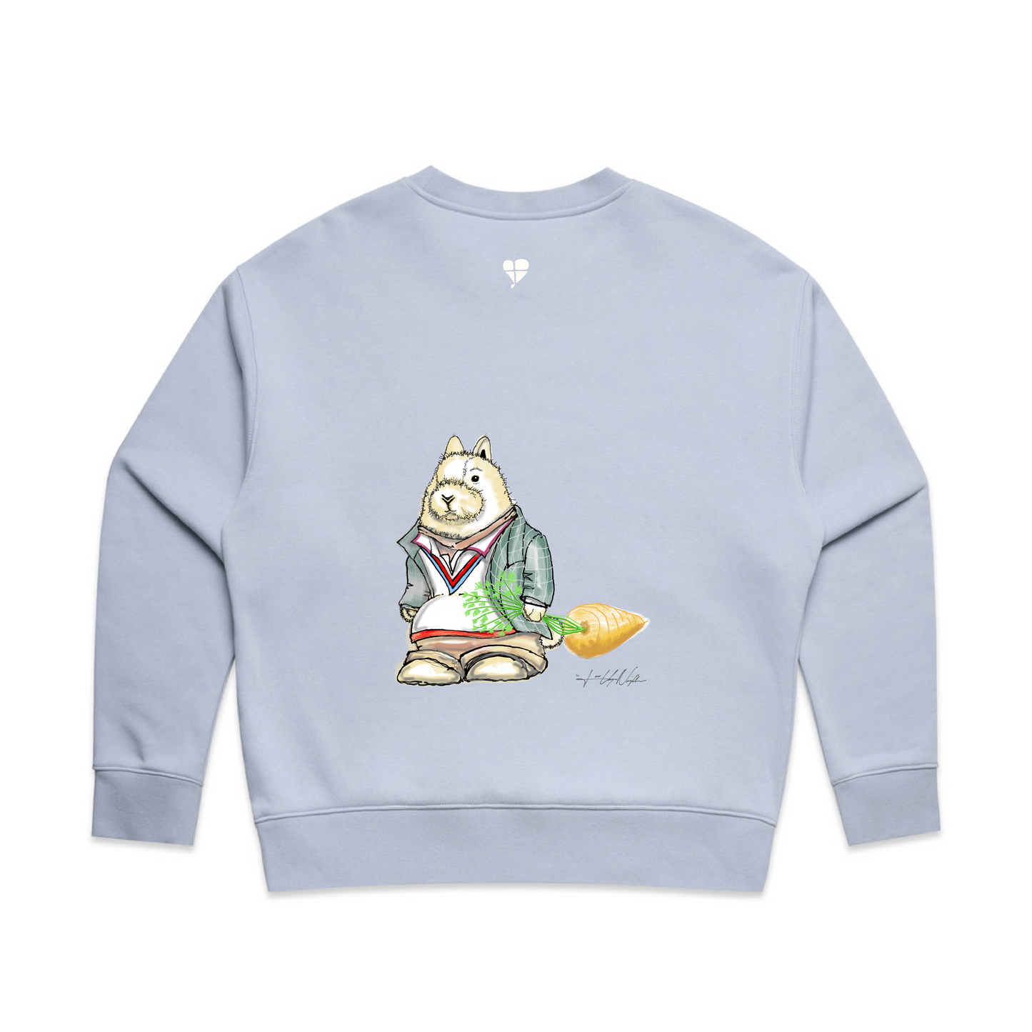 LTN Collection: Rabbit Sweatshirt - Powder Blue (Womens)