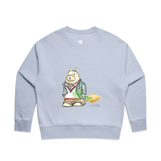 LTN Collection: Rabbit Sweatshirt - Powder Blue (Womens)