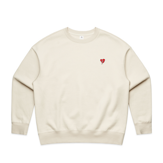 LTN Signature Collection: Heavy Crew Neck Sweatshirt - Ecru