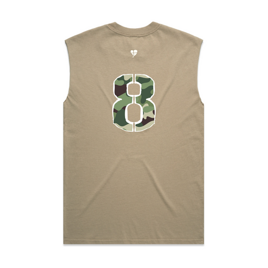 LTN: Lucky 08 - Heavy Faded Tank Khaki