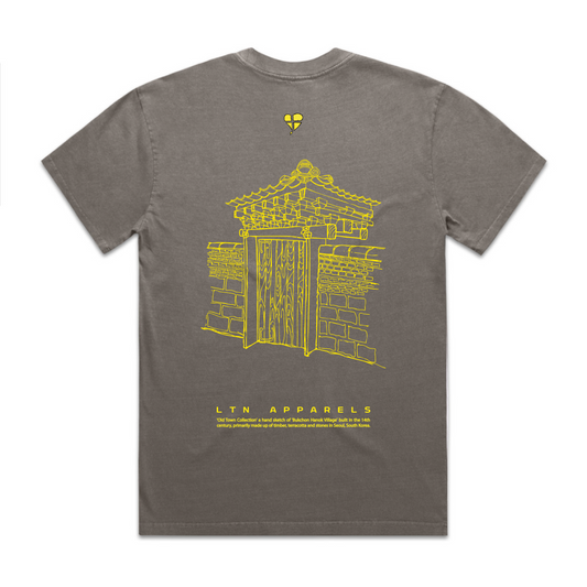 LTN Old Town Collection: Seoul Gate - Oversized Faded Tee Grey (Mens)