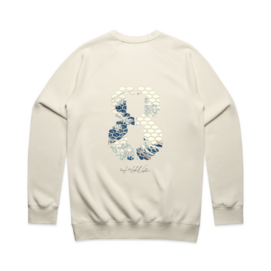 LTN: No.8 Mid-Weight Sweatshirt (Mens) Off White